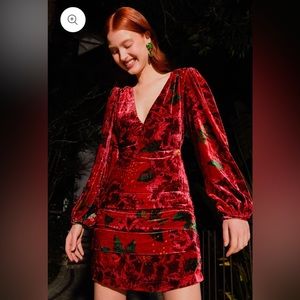 Farm Rio Shiny Flowers Dress